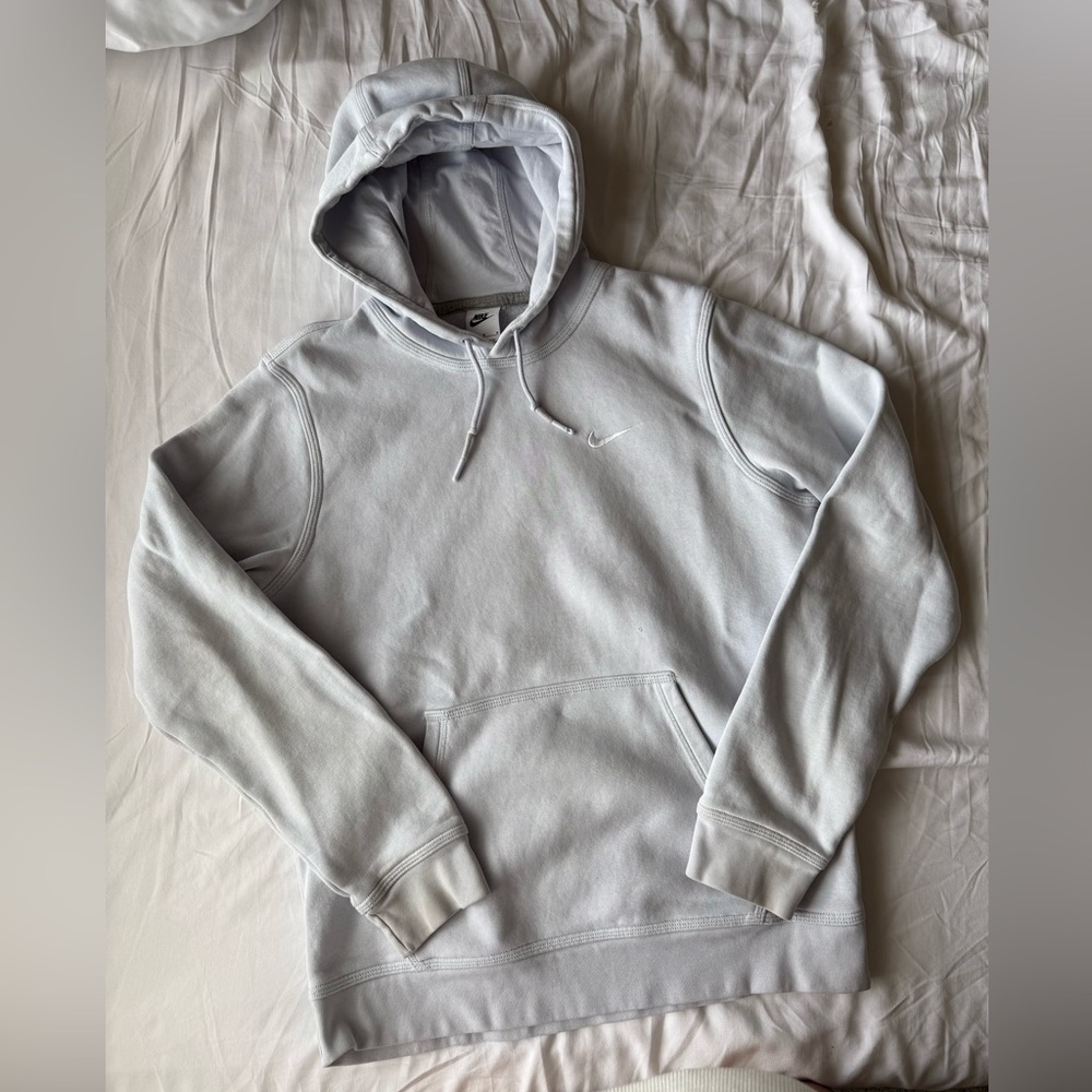 Women’s Nike Light Periwinkle Everyday Club Fleece Pullover Hoodie Sz. M